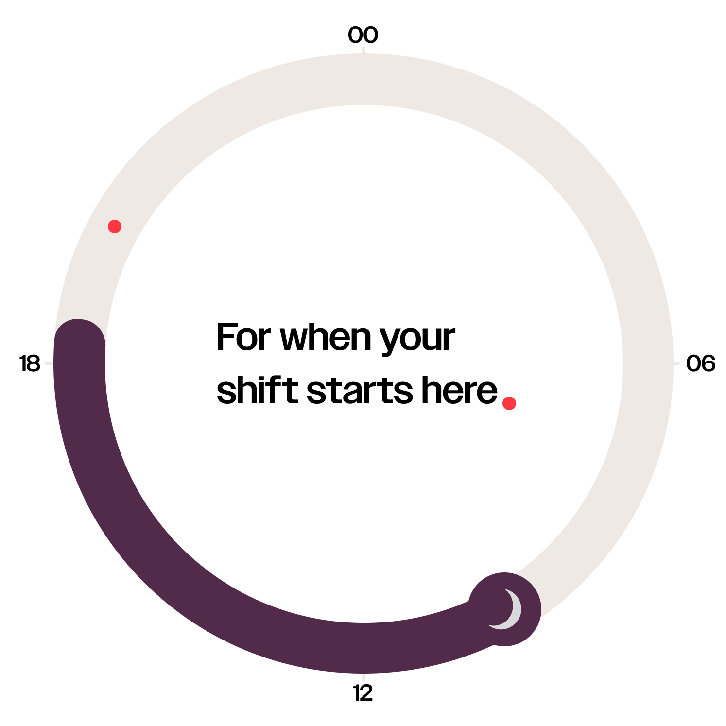 24-hour schedule clock
